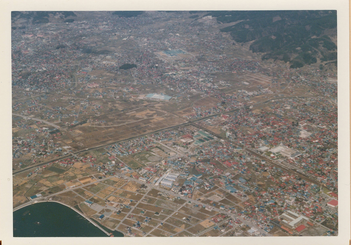航空写真　下諏訪町市街地