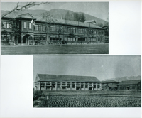 戦前の下諏訪小学校（現下諏訪中学校と南小学校）