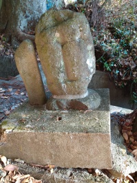 大岩不動入口の双体道祖神