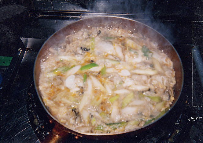 かに缶と白菜のあんかけ