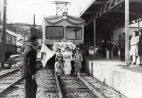 間沢駅のさよなら列車