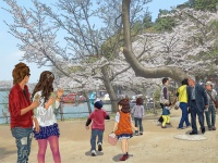 須坂CG百景「臥竜公園 桜祭り」