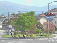 須坂CG百景「信州医療センター北交差点ポケットパーク」