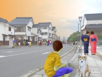 須坂CG百景「古く新しい町並み」