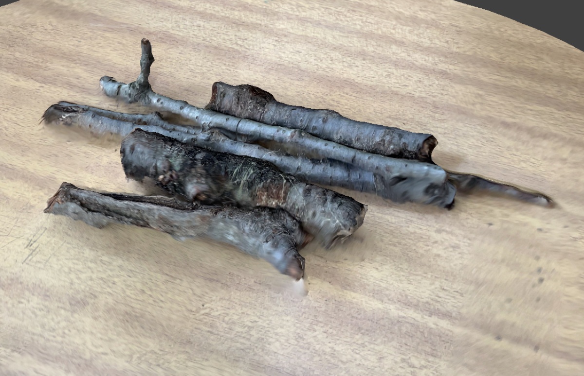 木の棒の3Dモデル