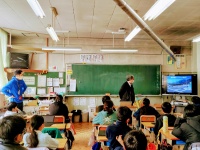 　上田西小学校５年１組の総合学習支援