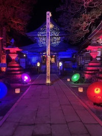 北向観音堂のライトアップ