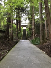 安楽寺への階段