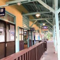 レトロな駅舎、別所温泉駅