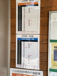 長野大学前駅の時刻表