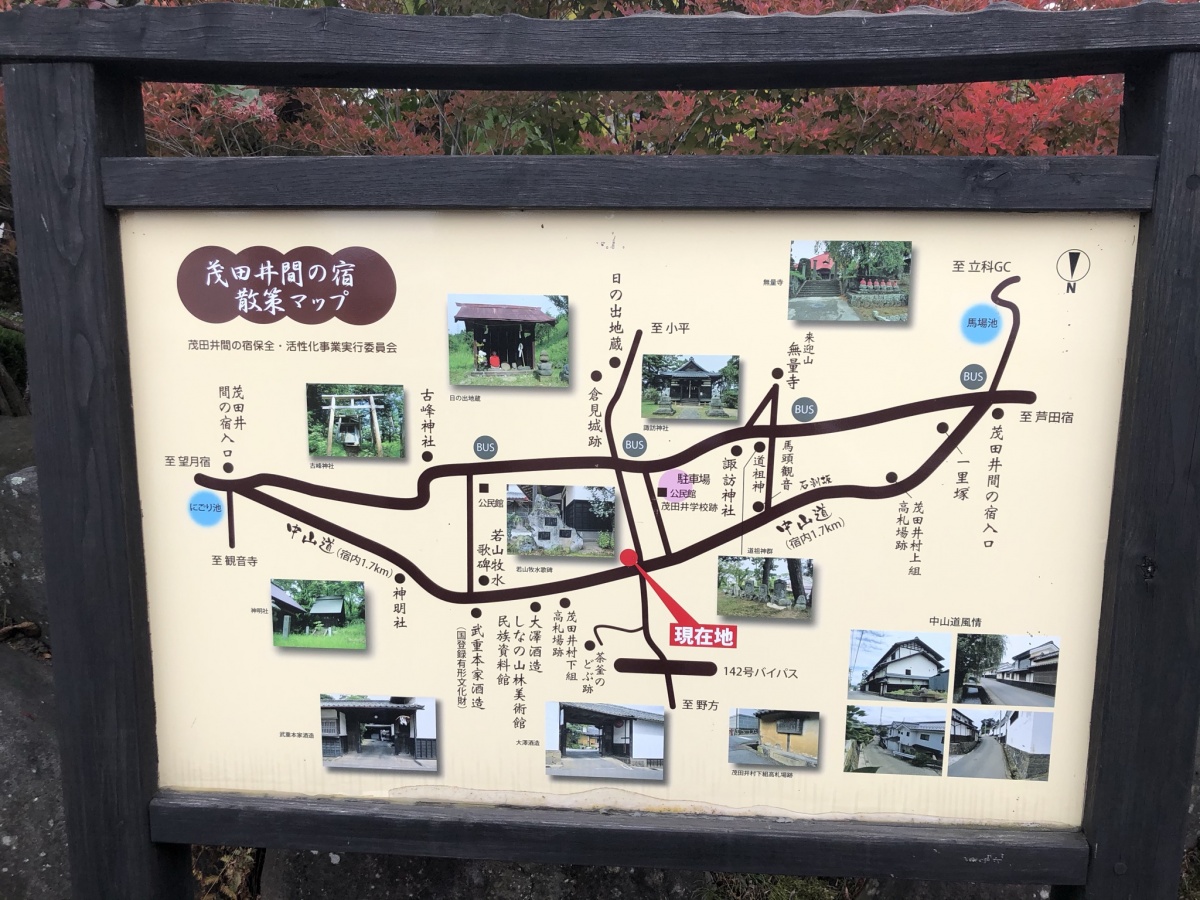 茂田井間の宿マップ