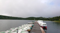 女神湖でカヌー体験