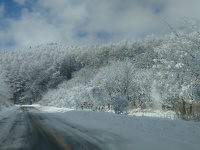 聖高原の冬景色